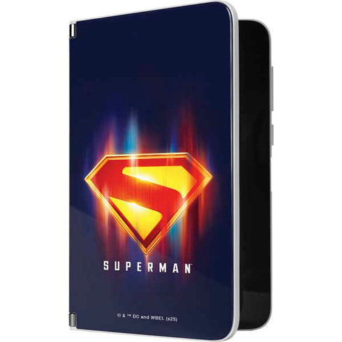 Superman 2025 Energy Shield Neon Emblem Surface Duo Skin