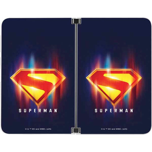 Superman 2025 Energy Shield Neon Emblem Surface Duo Skin