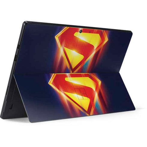 Superman 2025 Energy Shield Neon Emblem Surface Pro 7 Skin