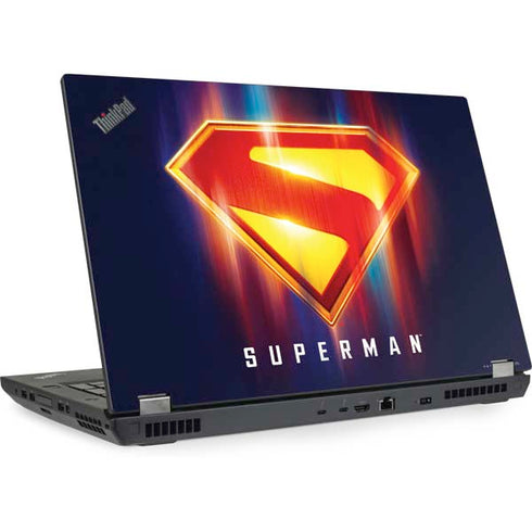 Superman 2025 Energy Shield Neon Emblem Lenovo ThinkPad Skin