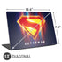 Superman 2025 Energy Shield Neon Emblem Universal Laptop 13in (10.6 x 7.6in) Skin