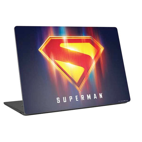 Superman 2025 Energy Shield Neon Emblem Universal Laptop 16in (13 x 9.4in) Skin