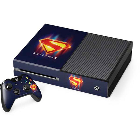 Superman 2025 Energy Shield Neon Emblem Xbox One Skins