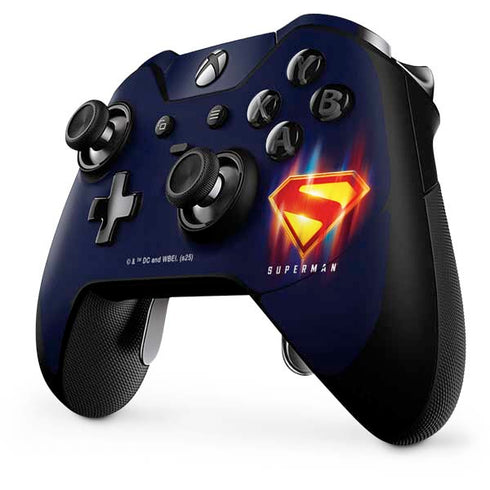 Superman 2025 Energy Shield Neon Emblem Xbox One Elite Controller Skin
