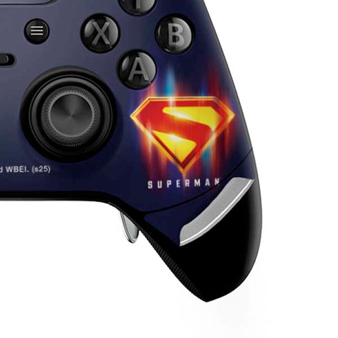 Superman 2025 Energy Shield Neon Emblem Xbox One Elite Controller Skin