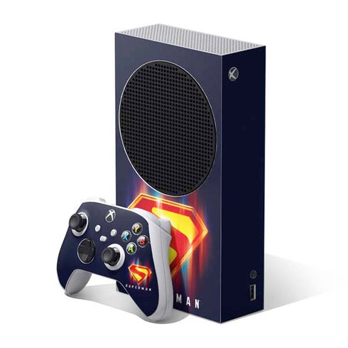 Superman 2025 Energy Shield Neon Emblem Xbox Series S Skins