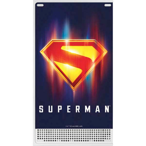 Superman 2025 Energy Shield Neon Emblem Xbox Series S Console Skin