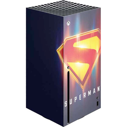 Superman 2025 Energy Shield Neon Emblem Xbox Series X Skins