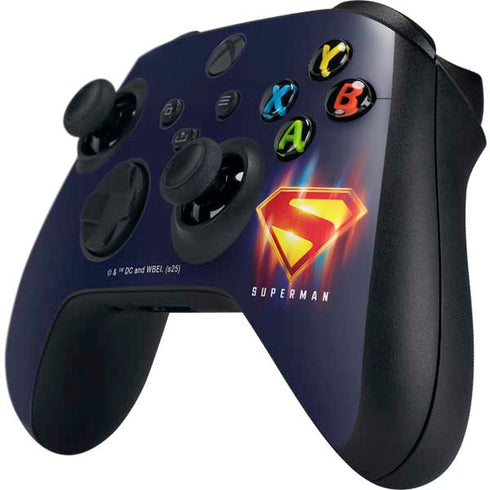 Superman 2025 Energy Shield Neon Emblem Xbox Series X Controller Skin