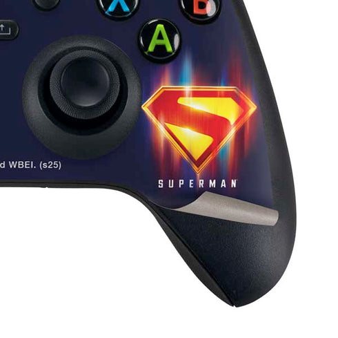 Superman 2025 Energy Shield Neon Emblem Xbox Series X Controller Skin