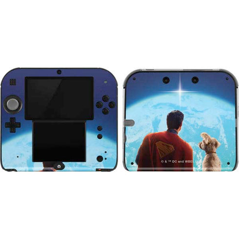 Superman 2025 Superman & Krypto watch the Earth Nintendo 2DS Skin