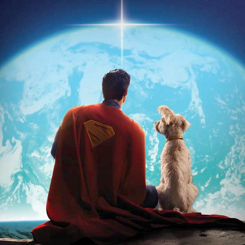 Superman 2025 Superman & Krypto watch the Earth Dell Alienware Skin