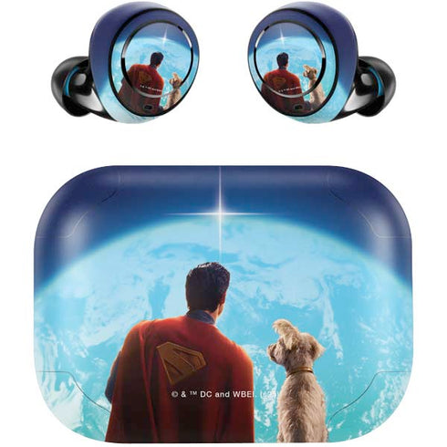 Superman 2025 Superman & Krypto watch the Earth Amazon Echo Buds Skin