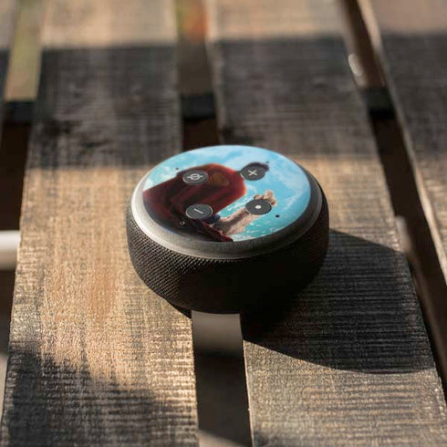 Superman 2025 Superman & Krypto watch the Earth Amazon Echo Dot Skin