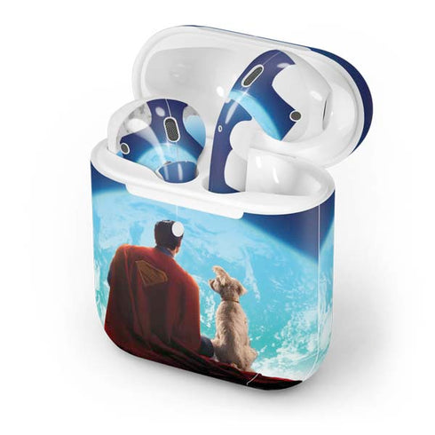 Superman 2025 Superman & Krypto watch the Earth Apple AirPods 2 Skin