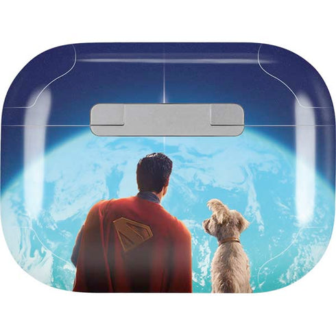 Superman 2025 Superman & Krypto watch the Earth AirPods Skins