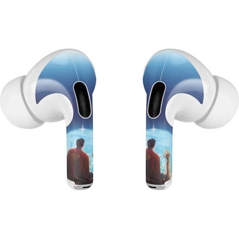 Superman 2025 Superman & Krypto watch the Earth Apple AirPods Pro Skin