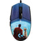Superman 2025 Superman & Krypto watch the Earth G203 Prodigy RGB Wired Gaming Mouse Skin