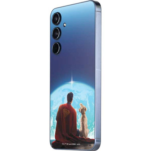 Superman 2025 Superman & Krypto watch the Earth Galaxy A35 5G Skin