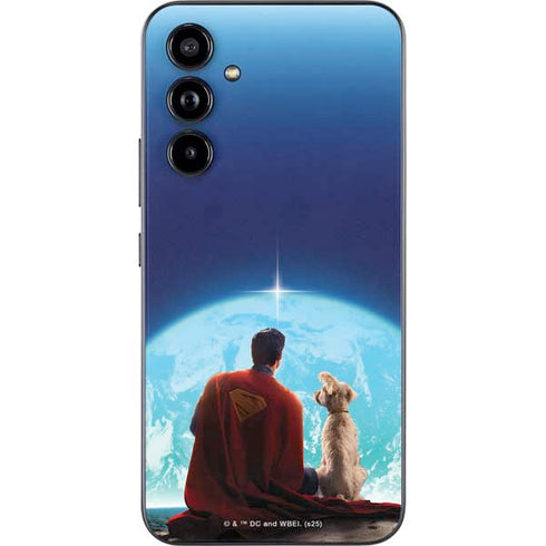 Superman 2025 Superman & Krypto watch the Earth Galaxy A54 5G Skin