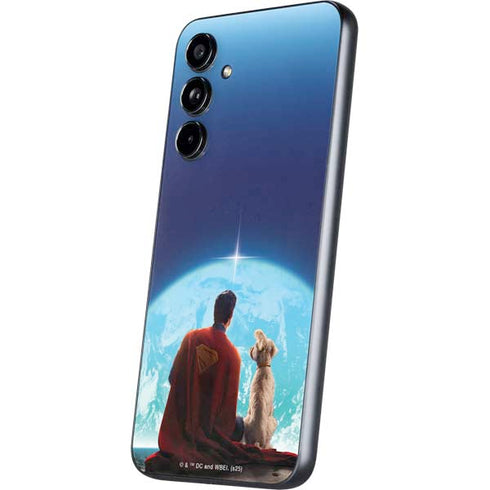 Superman 2025 Superman & Krypto watch the Earth Galaxy A54 5G Skin