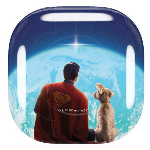 Superman 2025 Superman & Krypto watch the Earth Galaxy Buds Pro Skin