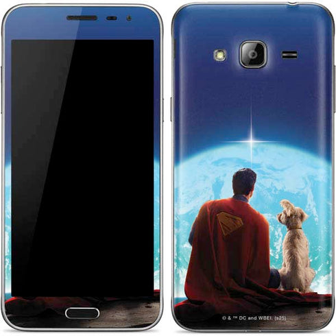 Superman 2025 Superman & Krypto watch the Earth Galaxy J3 Skin