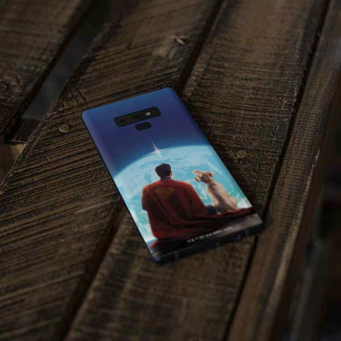 Superman 2025 Superman & Krypto watch the Earth Galaxy Note 9 Skin