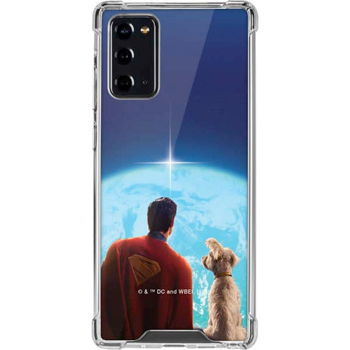 Superman 2025 Superman & Krypto watch the Earth Galaxy Note20 5G Clear Case