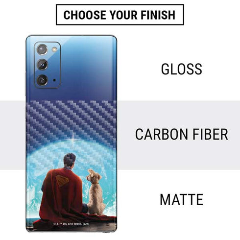 Superman 2025 Superman & Krypto watch the Earth Galaxy Note20 5G Skin