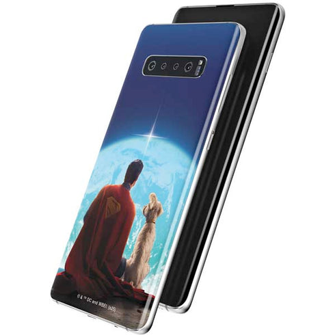 Superman 2025 Superman & Krypto watch the Earth Galaxy S10 Skin