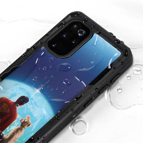 Superman 2025 Superman & Krypto watch the Earth Galaxy S20 Plus Waterproof Case