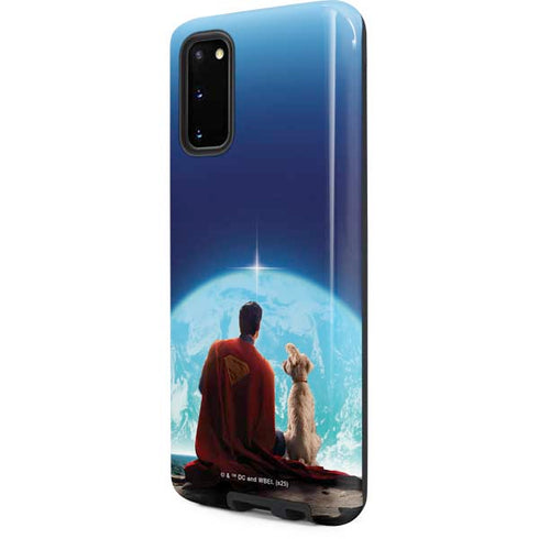 Superman 2025 Superman & Krypto watch the Earth Galaxy S20 Pro Case