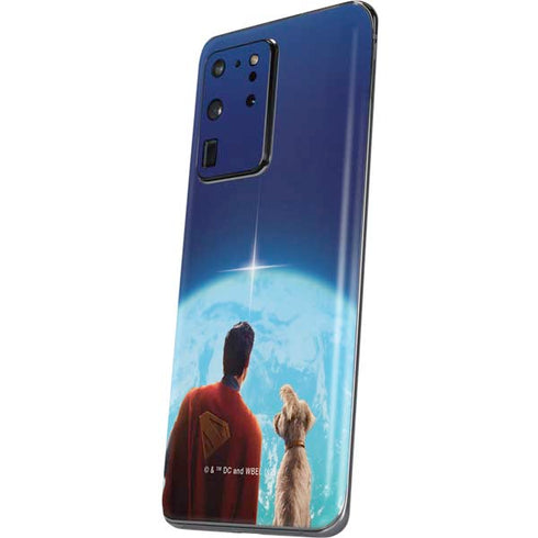Superman 2025 Superman & Krypto watch the Earth Galaxy S20 Ultra 5G Skin