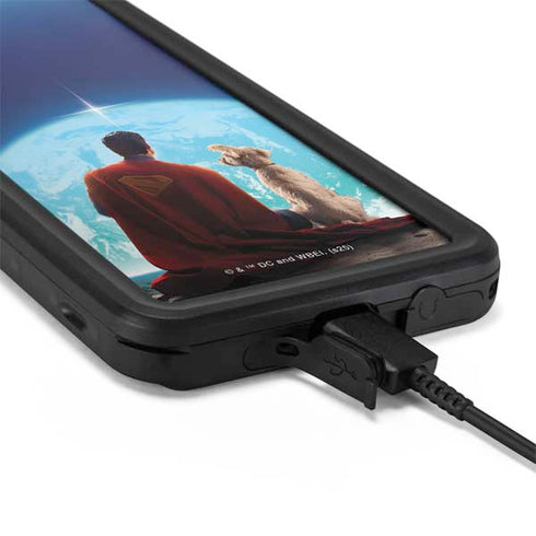 Superman 2025 Superman & Krypto watch the Earth Galaxy S20 Waterproof Case