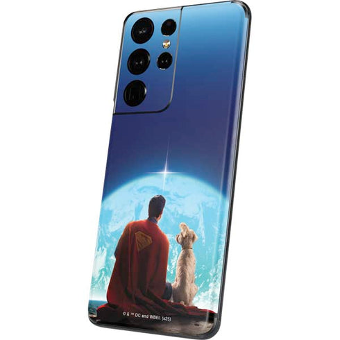 Superman 2025 Superman & Krypto watch the Earth Galaxy S21 Ultra 5G Skin