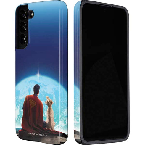 Superman 2025 Superman & Krypto watch the Earth Galaxy S22 Plus Pro Case