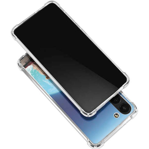 Superman 2025 Superman & Krypto watch the Earth Galaxy S23 FE Clear Case