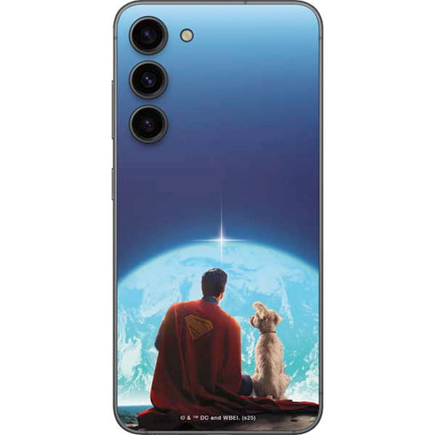 Superman 2025 Superman & Krypto watch the Earth Galaxy S23 Plus Skin