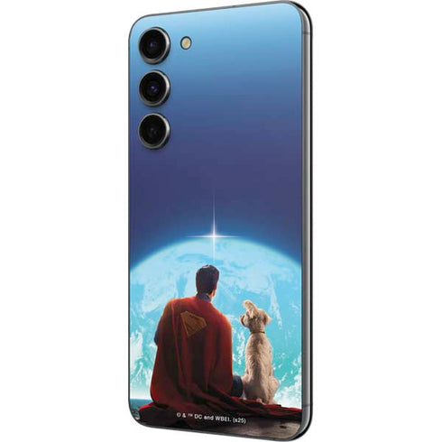 Superman 2025 Superman & Krypto watch the Earth Galaxy S23 Plus Skin