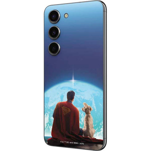 Superman 2025 Superman & Krypto watch the Earth Galaxy S23 Skin
