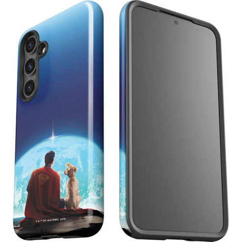 Superman 2025 Superman & Krypto watch the Earth Galaxy S24 Plus Impact Case