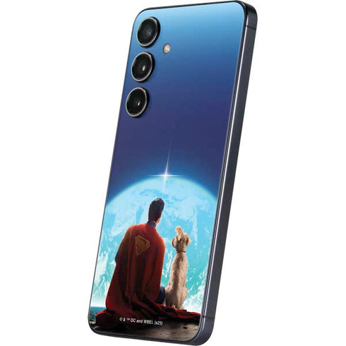 Superman 2025 Superman & Krypto watch the Earth Galaxy S24 Plus Skin