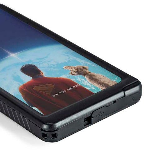 Superman 2025 Superman & Krypto watch the Earth Galaxy S24 Ultra Waterproof Case