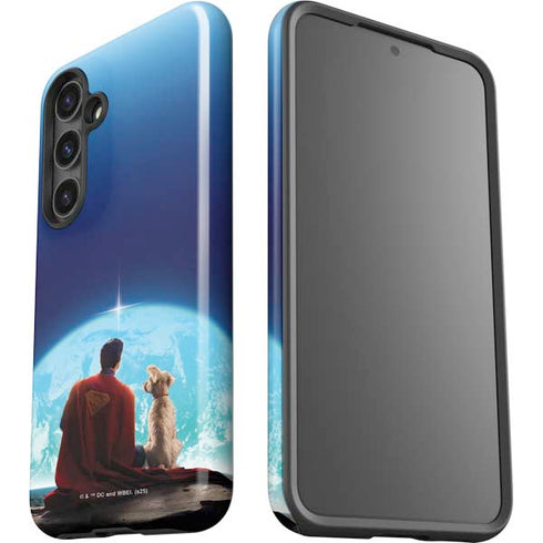 Superman 2025 Superman & Krypto watch the Earth Galaxy S25 Impact Case