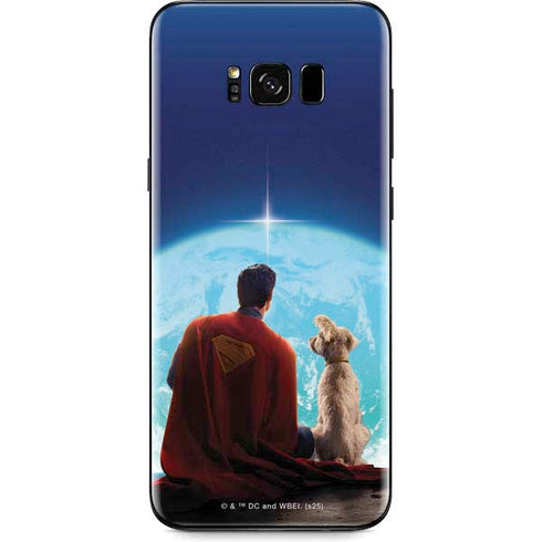 Superman 2025 Superman & Krypto watch the Earth Galaxy S8 Skin
