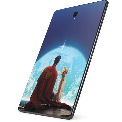 Superman 2025 Superman & Krypto watch the Earth Samsung Galaxy Tab Skin