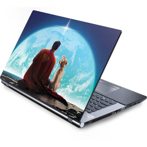Superman 2025 Superman & Krypto watch the Earth Generic Laptop Skin