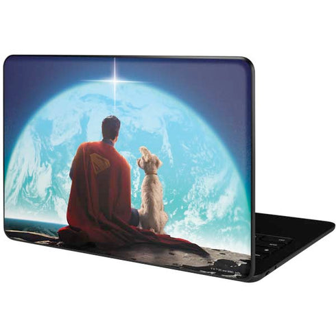 Superman 2025 Superman & Krypto watch the Earth Google Pixelbook Go Skin
