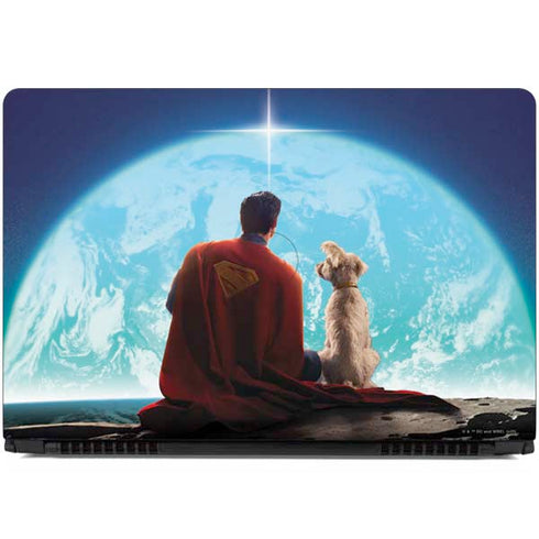 Superman 2025 Superman & Krypto watch the Earth Dell Inspiron Skin